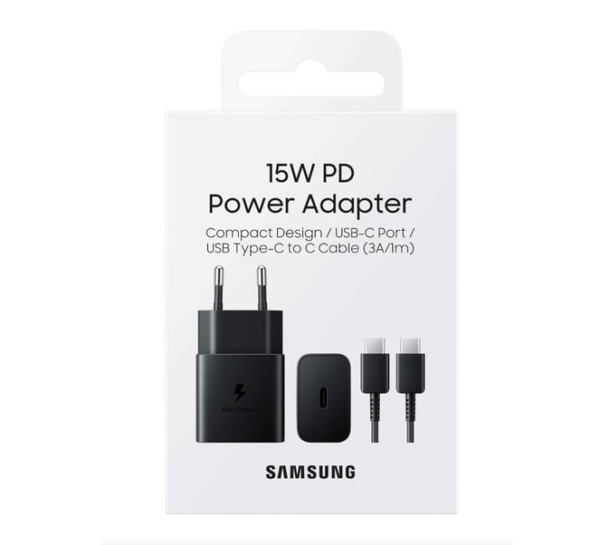 Samsung 3A 15W Type-C Çıkışlı 1m Kablolu Şarj Aleti Set Siyah T1510X ( Türkiye Garantili)
